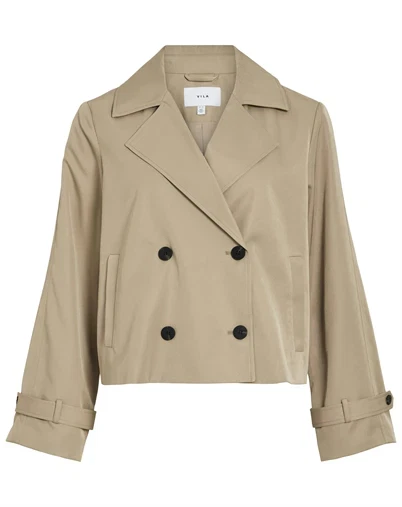 Vila - VIAddison Short Jakke - Savannah Tan